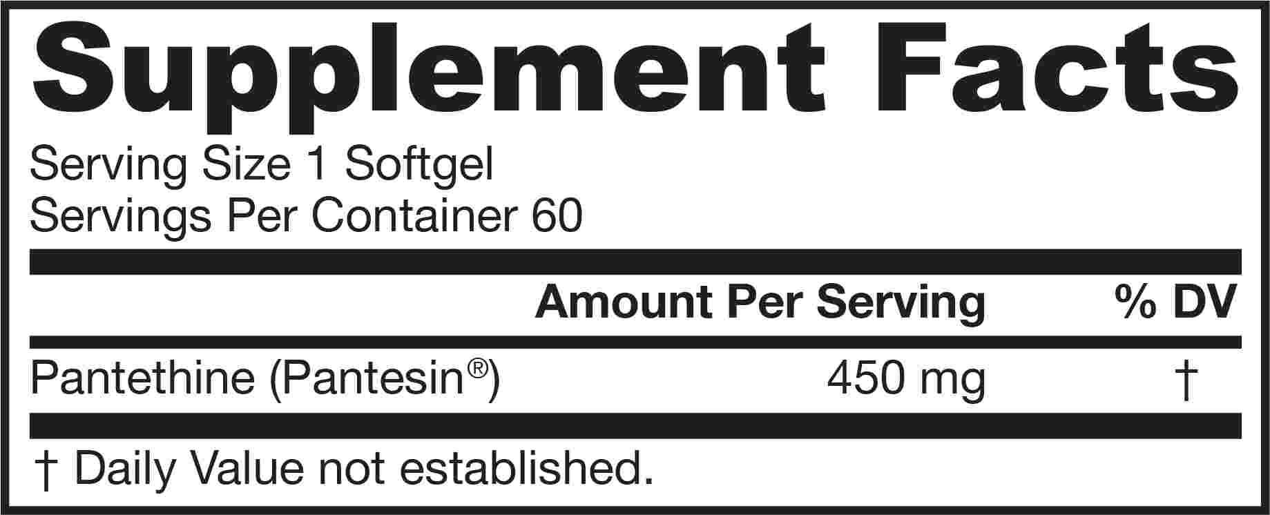 B5 Pantethine 60 Softgels Metabolite Of Pantothenic Acid Jarrow Formulas Pasio Online