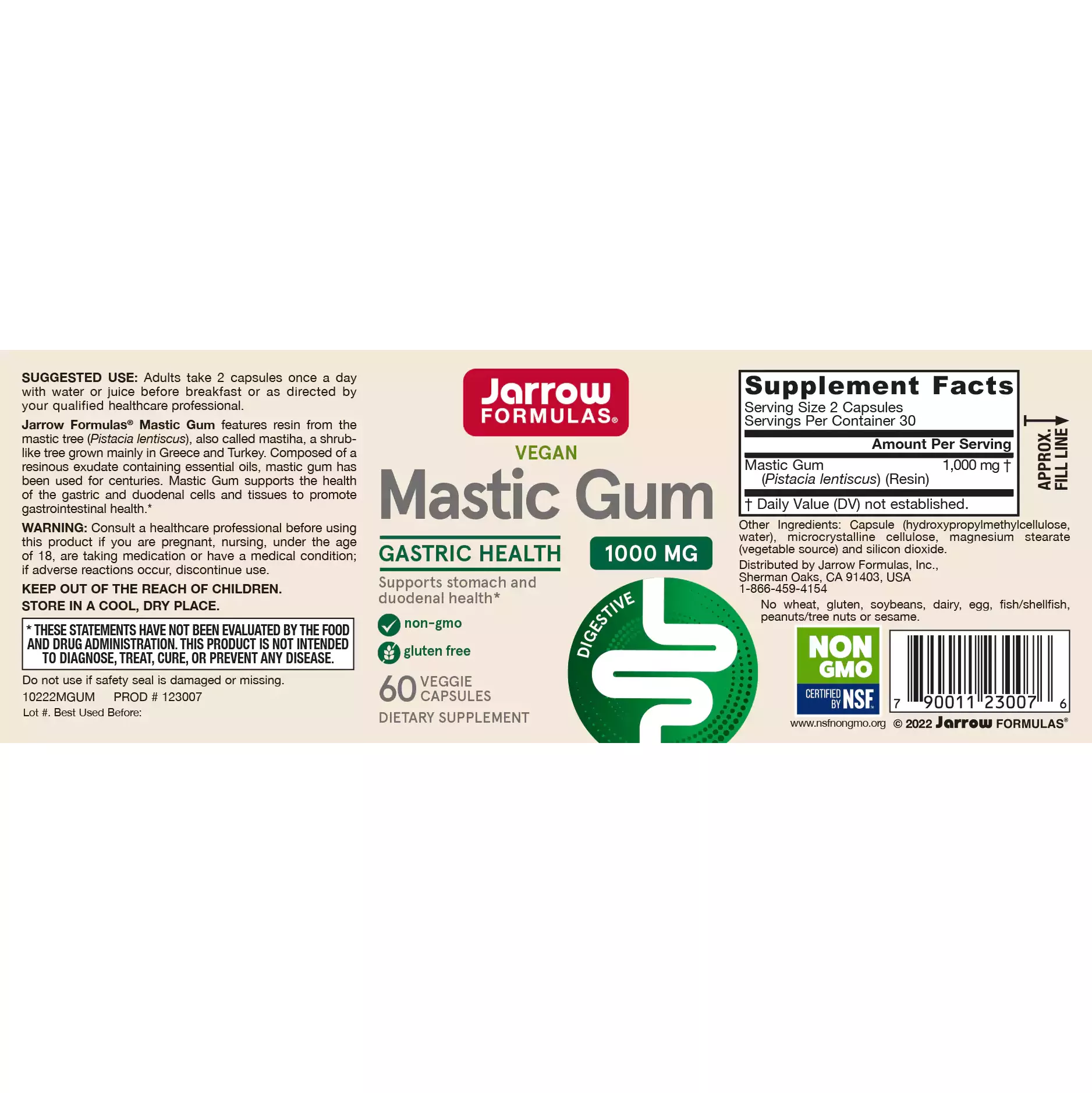 Mastic Gum - 60 caps